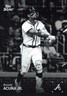 2025 Topps Black & White #21 RONALD ACUNA JR Base Braves