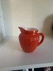 Vintage 1940’s Hazel Atlas Moderntone Platonite Orange Cream Pitcher