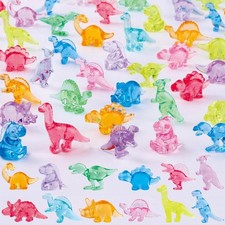 120Pcs Mini Dinosaur Figurines 12 Styles Tiny Resin Animals to Hide,Small Pla...