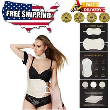 Organic Cotton Wellness Pack for Stomach  Neck - Reusable Flannel Detox Pads