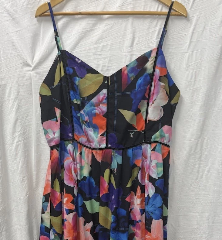 City Chic Plus Size Multicoloured Floral Maxi Dress Size M - Image 4 of 4
