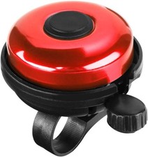 Accmor Classic Bike Bell, Aluminum Bicycle Bell, Loud Crisp Clear Sound - Red