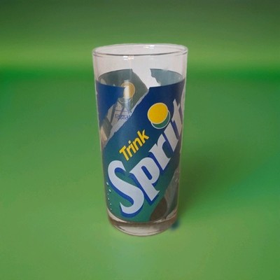 Coca Cola Sammler Glas Sprite Glas 0,3l 90er Retro Vintage Rarität NEU UNBENUTZT