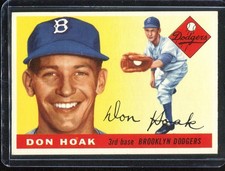 1955   Topps   Baseball   # 40   Don Hoak   (NM+)   Near Mint Plus