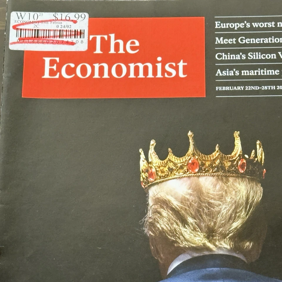 Revista semanal The Economist The Would Be King portada del presidente Trump Foto 2 de 4