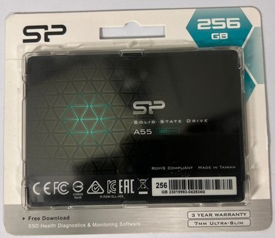 Silicon Power Ace A55 256GB 3D TLC SATA III 2,5'' Interne SSD Festplatte NEU