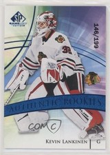 2020 SP Game Used Authentic Rookies Blue Burst 146/199 Kevin Lankinen #184 08qb