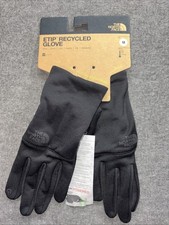 NWT North Face Recycled ETIP Gloves Black Blacked Logo Men's Medium NEW