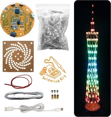 LED Modellbau Kit GZT-12 Canton Tower DIY Elektronik Handgemacht Lötprojekt