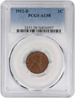1912-D Lincoln Cent AU58 PCGS