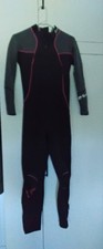 Nixie Ultra Full-Neoprenanzug Damen blank 3/2 mm – Größe 10 grau meliert, schwarz, pink