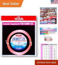 Yo-Zuri H.D. 30-Yard Fluorocarbon Leader - 300lb Strength Pink Tint
