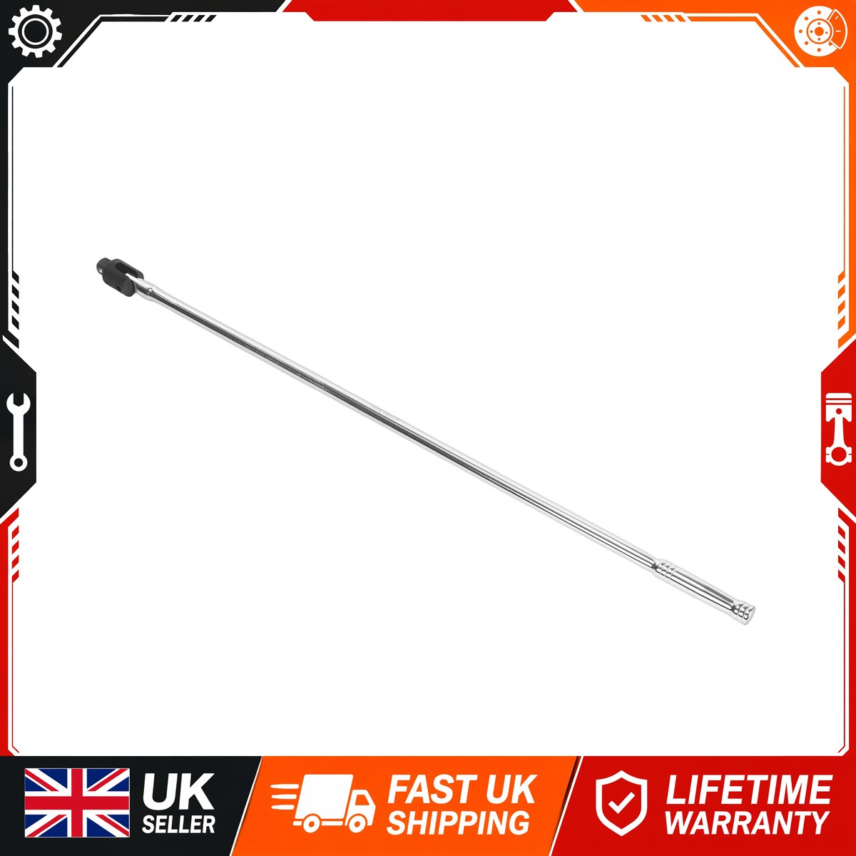 Heavy Duty Breaker Knuckle Bar 3/4in Drive 1000mm Flexible Head For Wheel Nut - Image 8