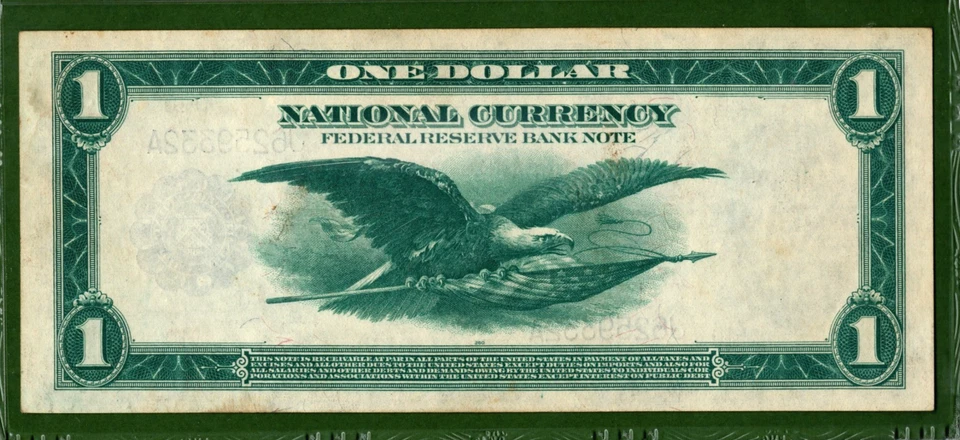 1918💲1  FRBN  🏛️ KANASAS  CITY  Fr-737  🏛️  PMG  63 - Image 4 of 4