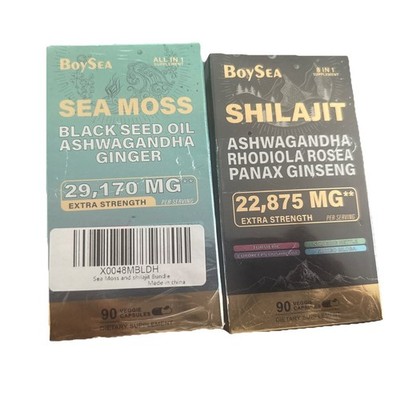 Dynamic Vitality Bundle - Sea Moss Multivitamin & Shilajit Power Combo Set  -USA