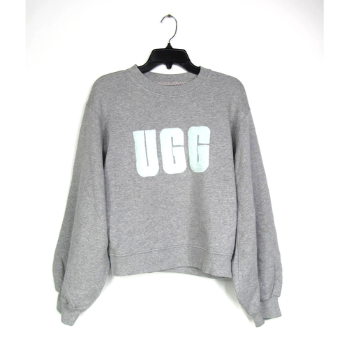 UGG FUZZY LOGO BROOK CREWNECK SWEATER 