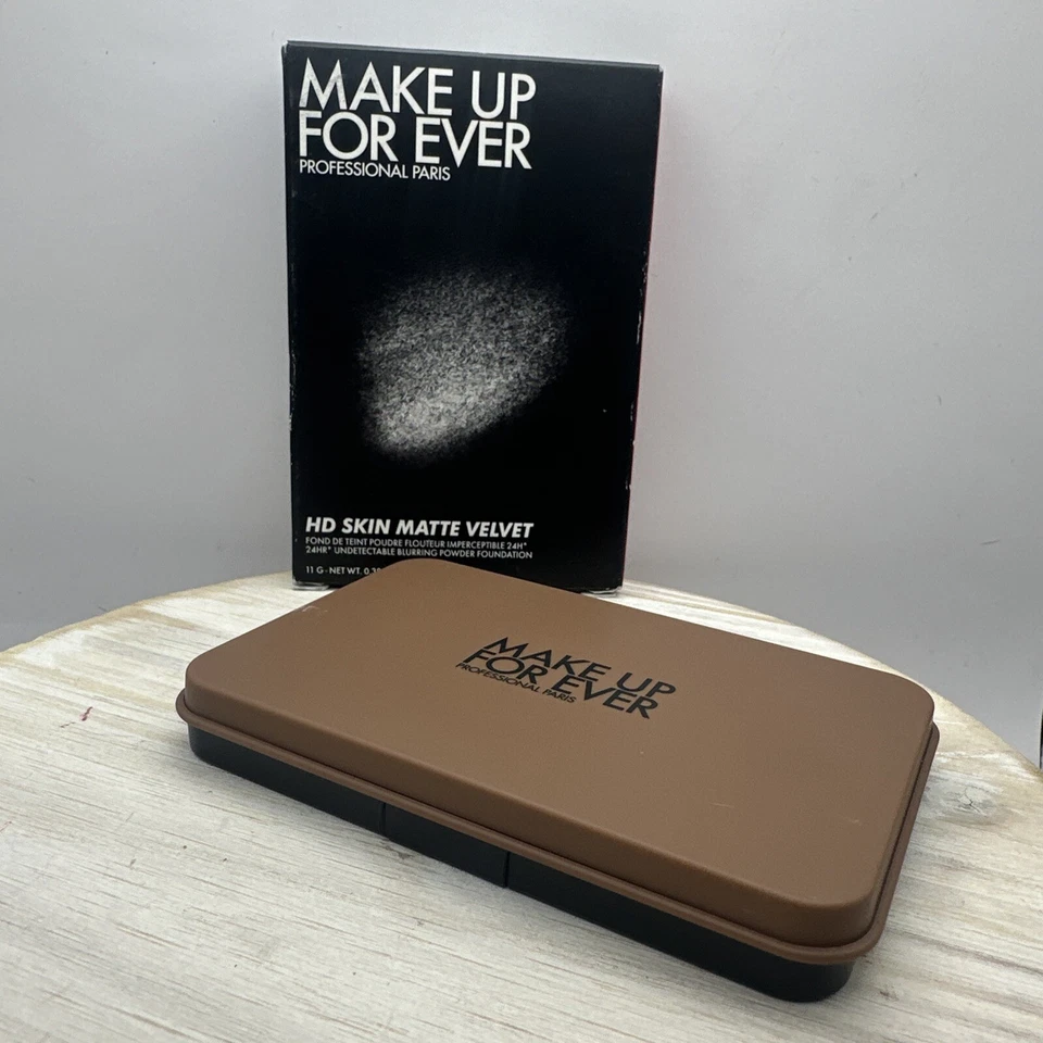 Make Up For Ever HD Skin Matte Velvet Powder Foundation 4Y70 Warm Espresso - NIB - Image 2 of 3