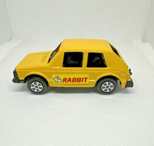 Vintage Volkswagen RABBIT Tootsie Toy Yellow Diecast Toy Car Made in USA VW