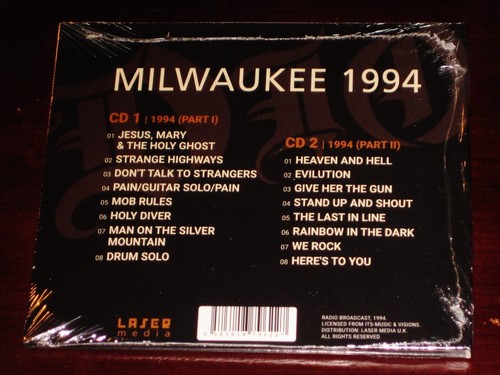 Dio: Milwaukee 1994 2 CD Set 2021 Ronnie Laser Media UK LM 96227 Digisleeve NEW - Picture 2 of 2
