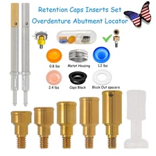 Overdenture Abutment Locator Male Cap Core Tool fit Zimmer 3.5mm Adin Mis Bego