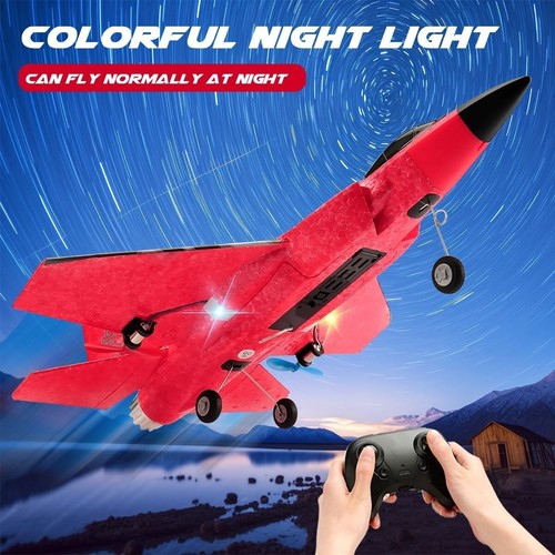 Red RC Airplane F35 Remote Control Jet Plane 2.4Ghz Smart Gyro with 3 batteries - Picture 3 of 15