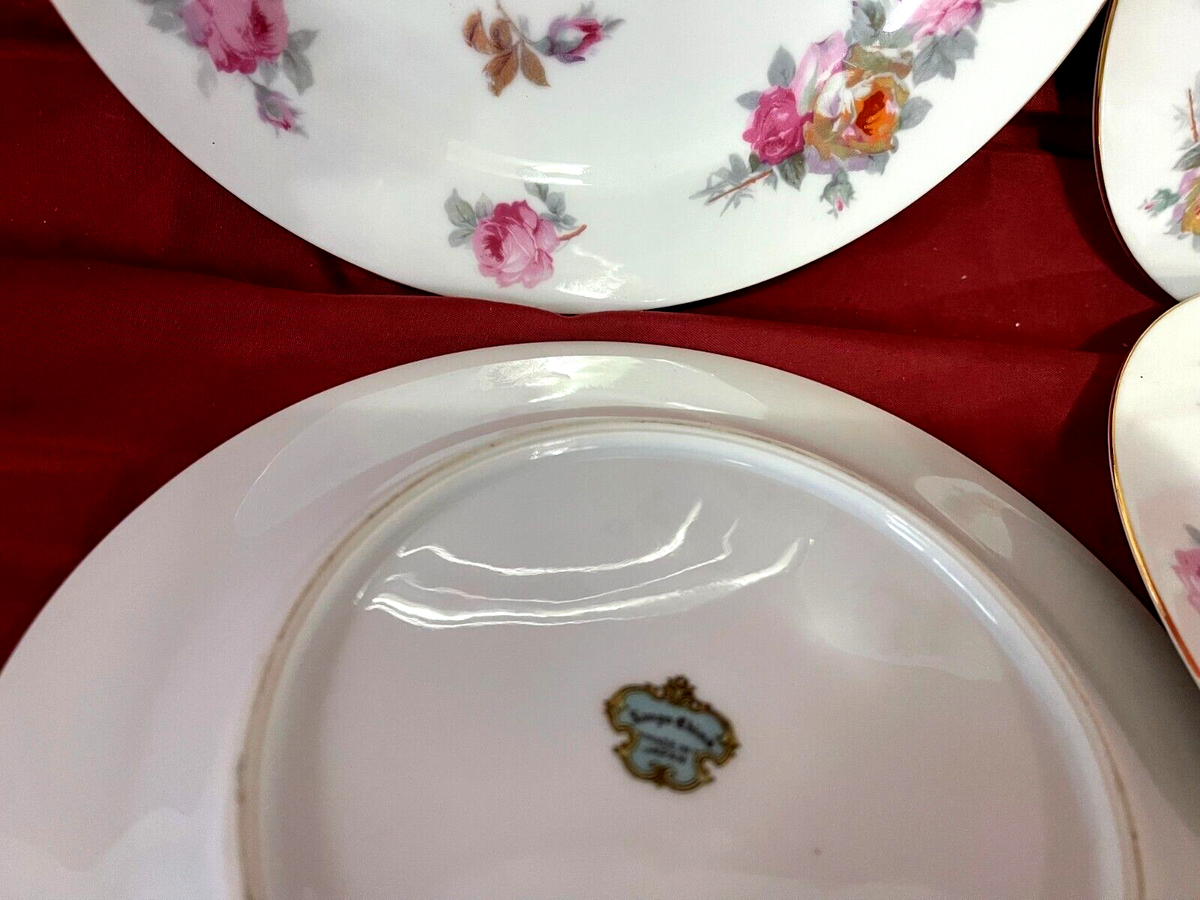 sangoページ Sango chipped cracked Vintage China fresh flowers Japan 8499