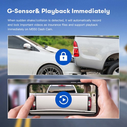 LS05D 3 Channel Front, Cabin, Rear Cam 4K Ultra HD Dashcam GPS WIFI IR G-sensor - Picture 11 of 12