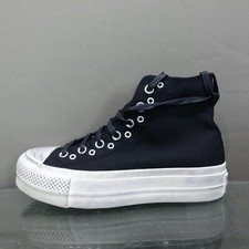 Converse Chuck Taylor All Star Lift Hi Women  s Athletic Sneaker Black Shoe 679