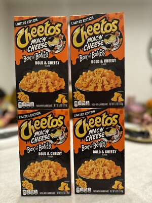 Cheetos Box Of Bones Mac n Cheese  Bold &Cheesy 5.9 Oz Exp 03/16/25 LOT OF 4