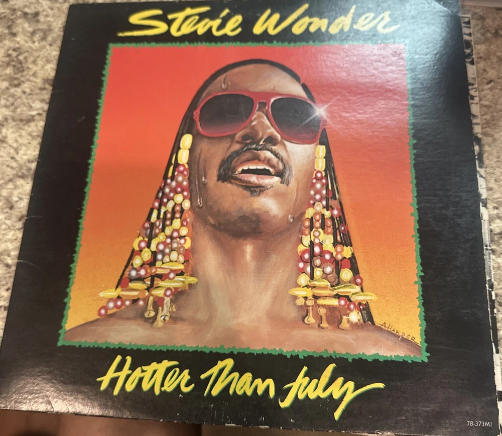 STEVIE WONDER Hotter Than July 1980 LP Vinyl VG+ VG Sleeve T8373 M1