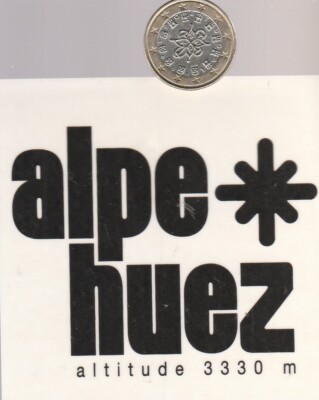 Autocollant Régionaliste L'Alpe D'Huez – Neuf, Parfait Pour Les Amoureux De La Montagne Et Du Cyclisme