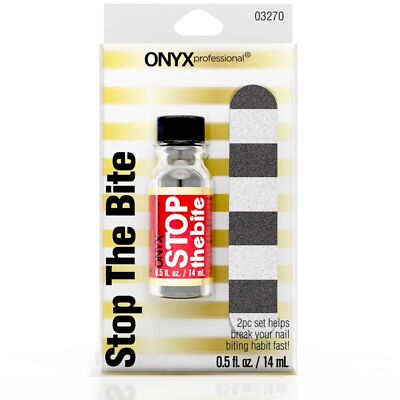 Stop the Bite Nail Biting Deterrent Polish 0.5 Fl Oz - Helps Nails Grow & Can...