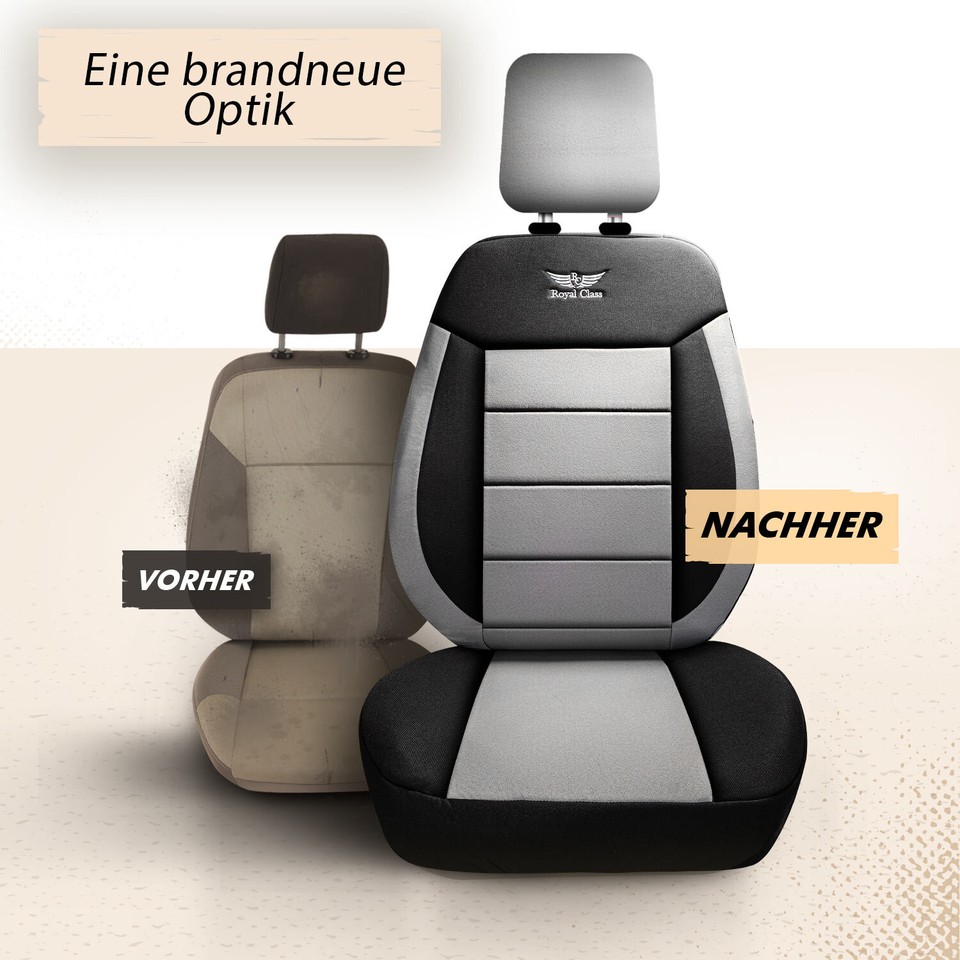 ZARUXCHA Auto Sitzbezüge Für Nissan Juke 2011-2017 - Leder Sitzschoner Airbag-kompatibel & Wasserdicht | Komplettset Schwarz