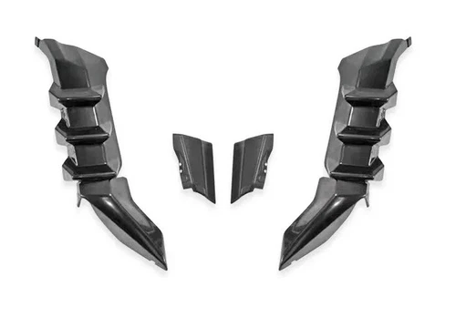 For Civic 2016-2021 Sedan Rear R Style Spoiler Design Plastic Rear Diffuser 1set - Picture 2 of 5