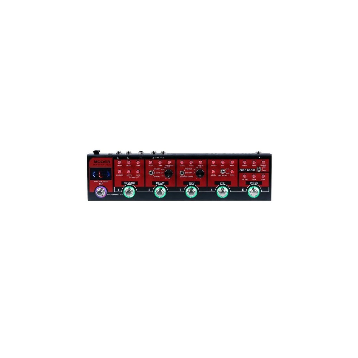 ギター MOOER Red Truck The Mooer Red Truck Combined Effects Pedal - YouTube