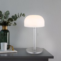 AußEnleuchte Tischlampe Beistellleuchte Bambus Silber Cct Zugschalter Led Akku