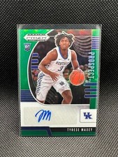 2020 TYRESE MAXEY Green Panini Prizm Draft Picks Prospect Rookie Auto Autograph