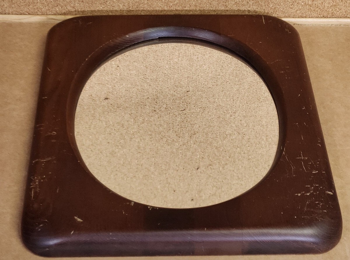 1968 Vintage electro copper galvanic backed Lenoir Mirror Oval
