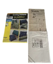 Simplicity Pillows Sewing Patterns for Dummies 9873 One Size Uncut