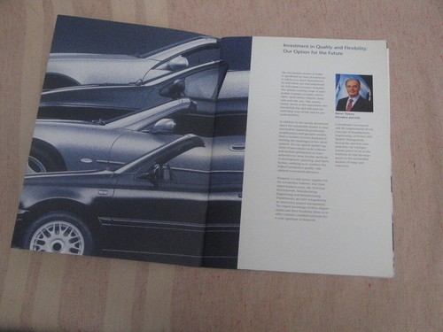 Karmann promo brochure 1997 +press release+photo. Combined lots - Picture 2 of 12