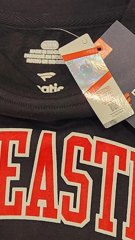 Men's Black Northeastern Huskies Short Name Fleece Pullover Sweatshirt Medium - Image 3 of 4