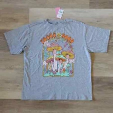 NWT Modern Lux Women's Graphic T-Shirt Grey Size S