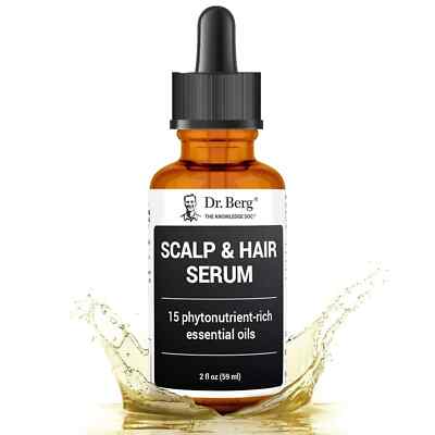 Dr. Dr Berg Scalp & Hair Serum Jojoba Seed Avocado Oil 2 fl. oz EXP 01/2027