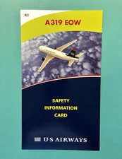 US AIRWAYS SAFETY CARD--AIRBUS 319EOW #2