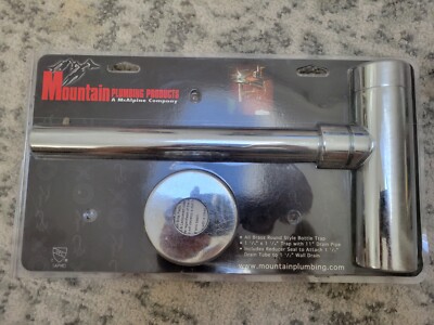 Mountain Plumbing round style lavatory drain trap MT2000/CPB polished chrome