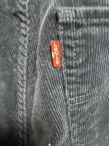 Levi's Mens 511 Slim Fit Size 34x32 Dark Blue Corduroy Pants 0010 - Picture 9 of 11