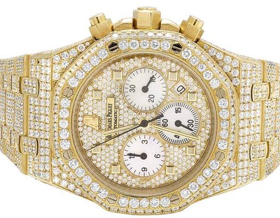 Da Uomo 39 mm Audemars Piguet Royal Oak 18k Oro Giallo con Diamante VS  (22.35 CT) | eBay