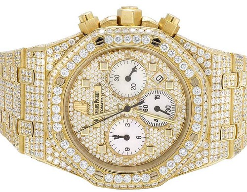 Da Uomo 39 mm Audemars Piguet Royal Oak 18k Oro Giallo con Diamante VS  (22.35 CT) | eBay