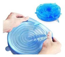 6 Coperchi In Silicone Estensibili 25 Cm - Universali, Senza BPA, Per Contenitori, Microonde E Lavastoviglie - Foto 14