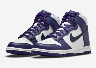 NEW Nike Dunk High GS White Midnight Navy Shoe DH9751 100  display picture 1